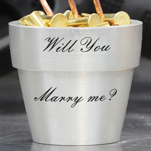 Bullet Bouquet with Custom Laser Etching