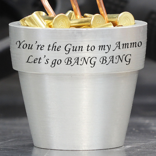 Bullet Bouquet with Custom Laser Etching
