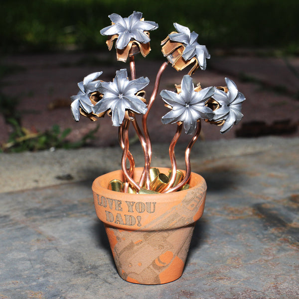 Father's Day Laser Etched Bullet Bouquet Arrangements
