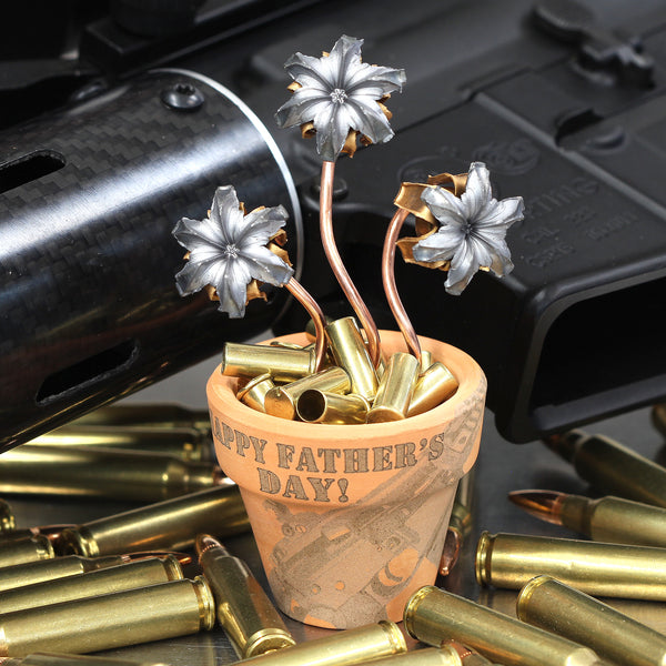 Father's Day Laser Etched Bullet Bouquet Arrangements