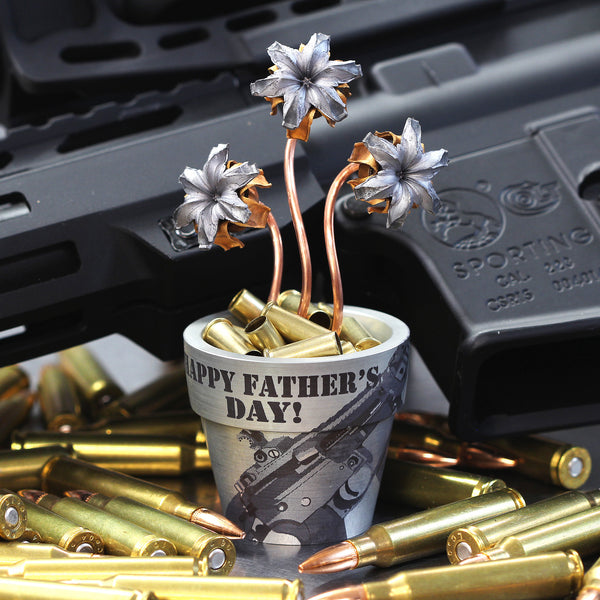 Father's Day Laser Etched Bullet Bouquet Arrangements